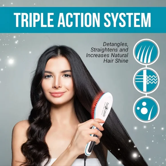 NIB Heated Straightening & Detangling Brush - Picture 5 of 5